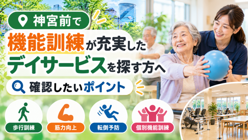 神宮前で機能訓練が充実したデイサービス選び｜理学療法士が解説｜HabiFill